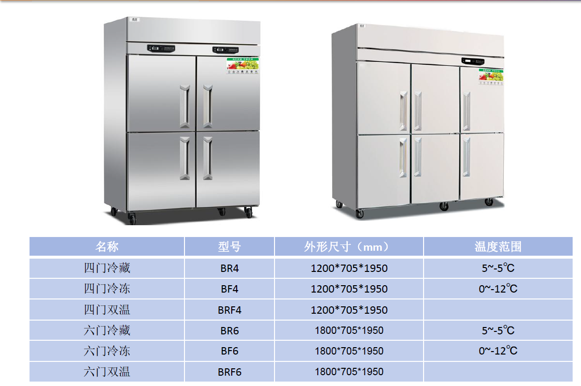 四门冰柜、六门冰柜